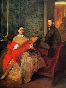 Edgar Degas : Edmondo and Therese Morbilli